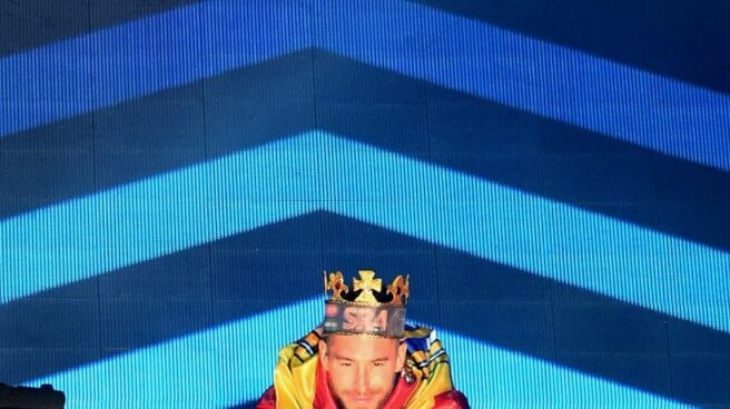 Sergio Ramos, en la celebración de la duodécima. Sergio Ramos, en la celebración de la duodécima.