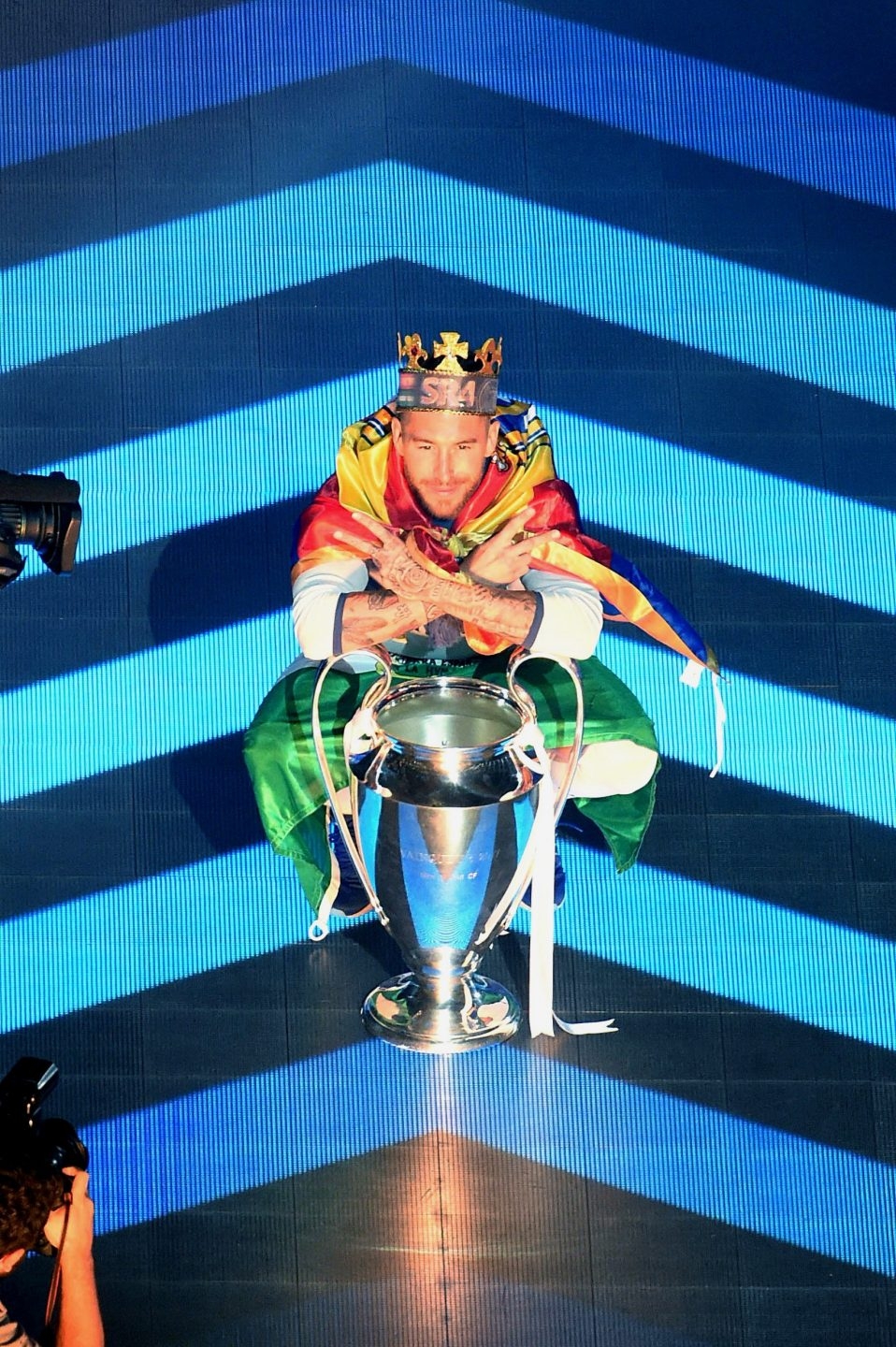 Sergio Ramos, en la celebración de la duodécima.