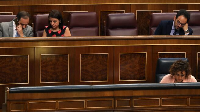 abalos-lastra-psoe José Luis Ábalos, Adriana Lastra y Antonio Hernando.