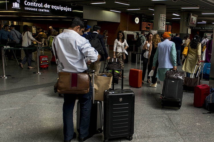 Accesos a la estación de Atocha.