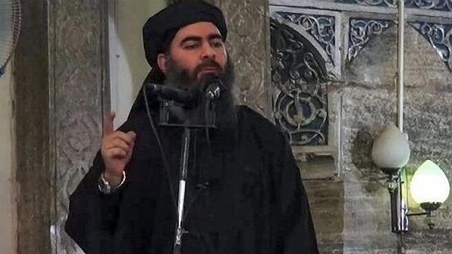 al bagdadi estado islamico El califa Al Bagdadi en la mezquita Al Nur de Mosul