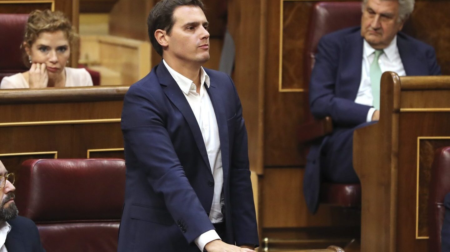 El líder de Ciudadanos, Albert Rivera, en el Congreso de los Diputados.