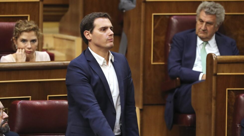 El líder de Ciudadanos, Albert Rivera, en el Congreso de los Diputados.