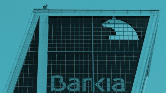 Oficina de Bankia en la Puerta de Europa, Madrid.