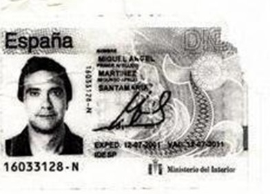 Copia del DNI de Miguel Ángel Martínez Santamaría.