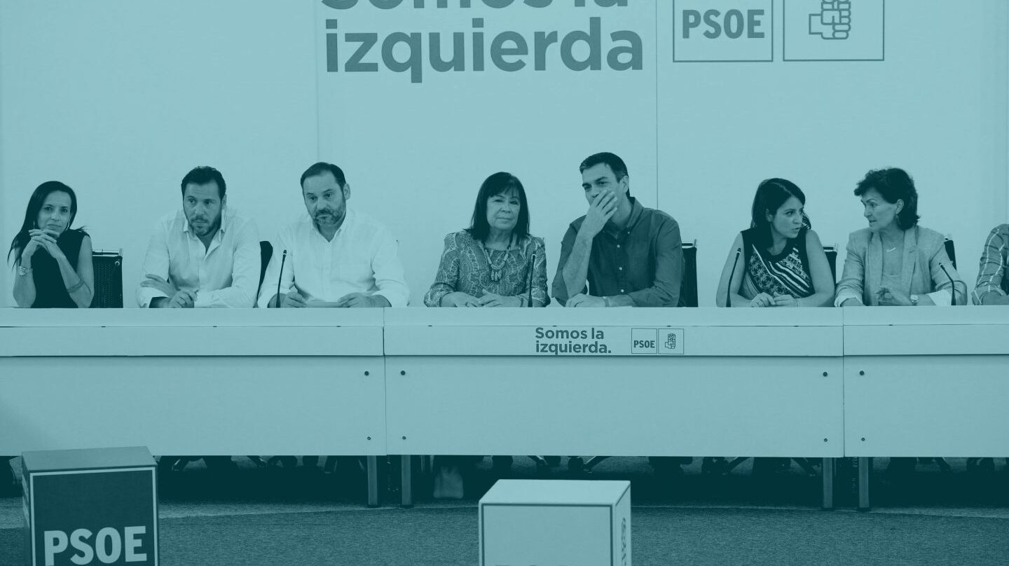 Parte de la nueva Ejecutiva de Pedro Sánchez.