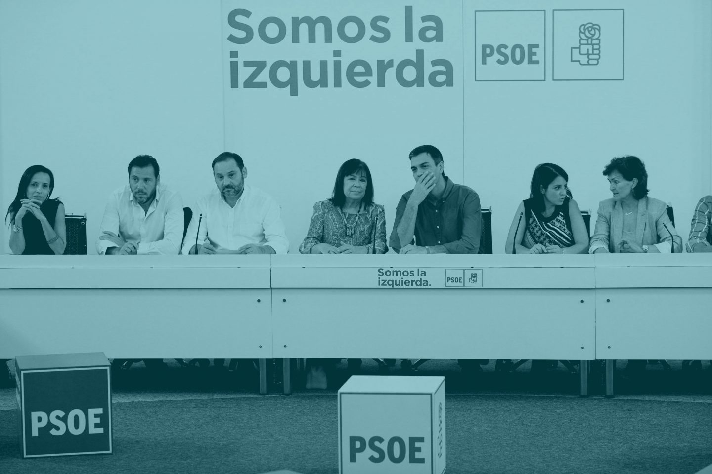 Parte de la nueva Ejecutiva de Pedro Sánchez.