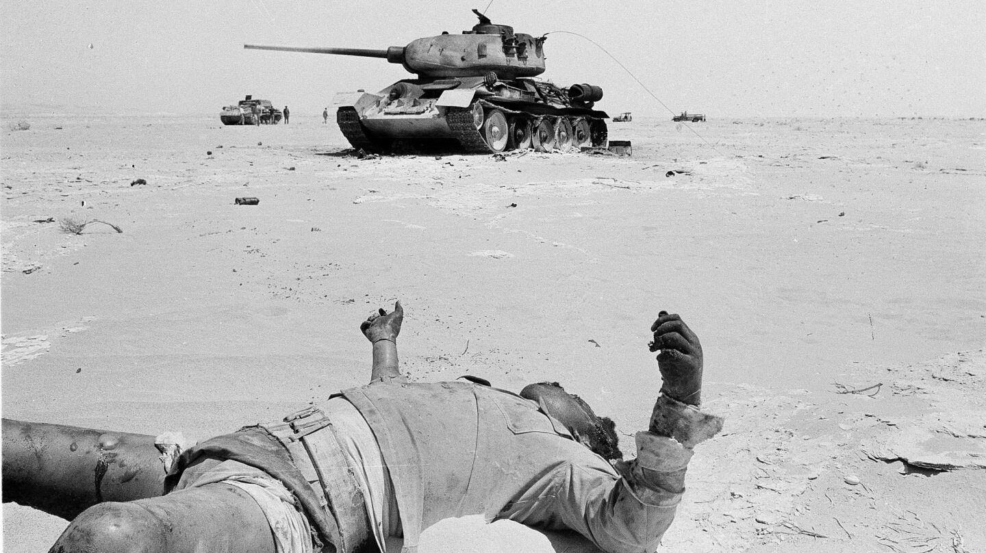 Guerra de los seis días. Tanque en el Sinaí