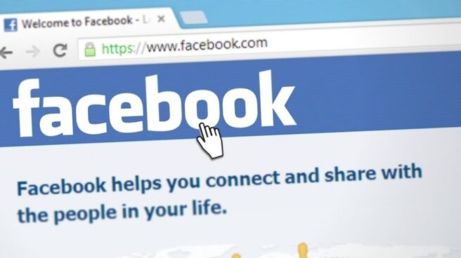 Portal web de la red social Facebook.