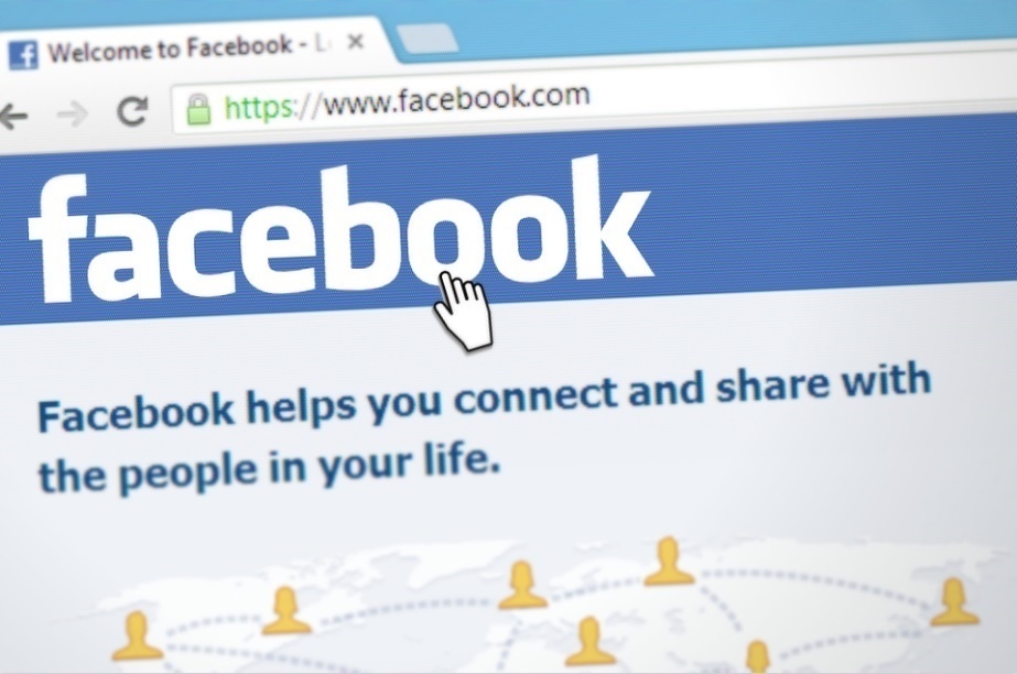 Portal web de la red social Facebook.