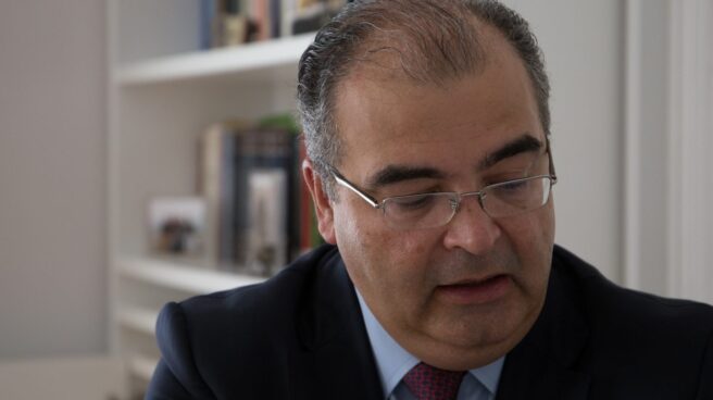 Ángel Ron El ex presidente del Banco Popular, Ángel Ron, durante la entrevista con El Independiente.