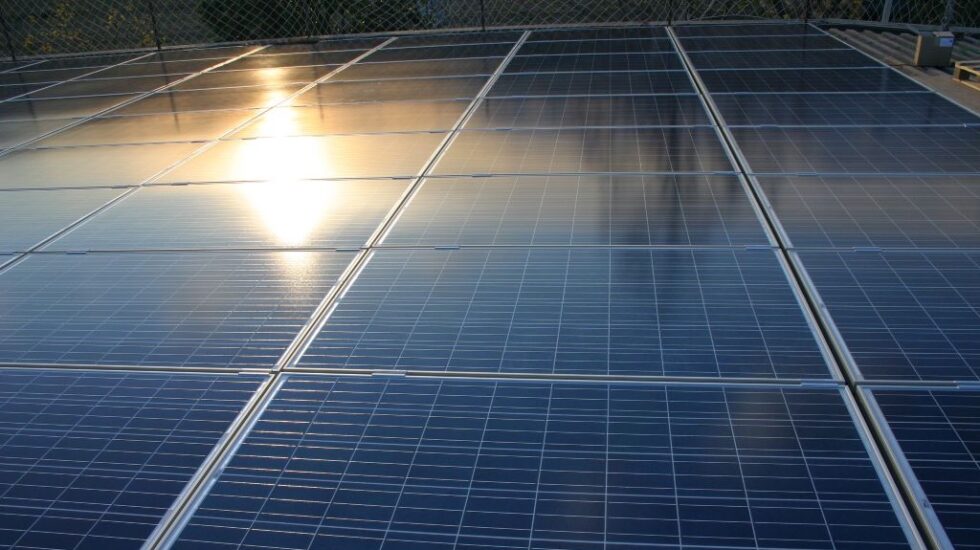 Placas solares fotovoltaicas.
