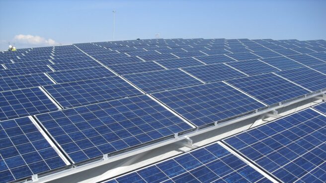Una planta solar fotovoltaica.