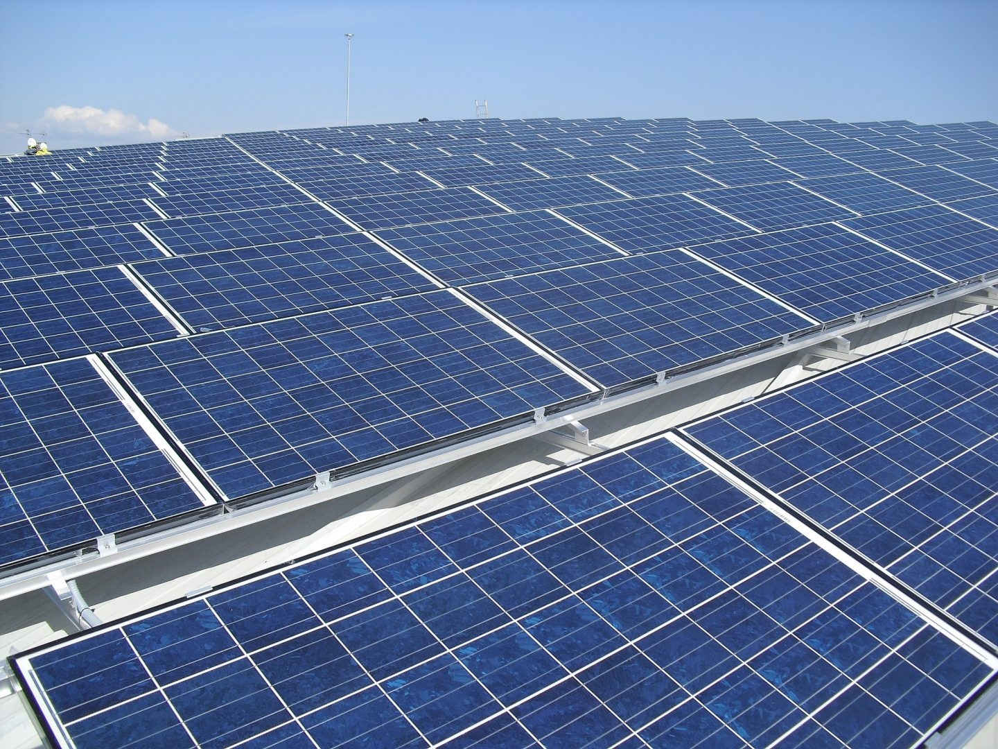 Una planta solar fotovoltaica.