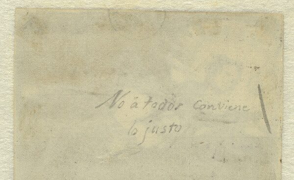 goya.inscripcion Fotografía de la inscripción de Goya.