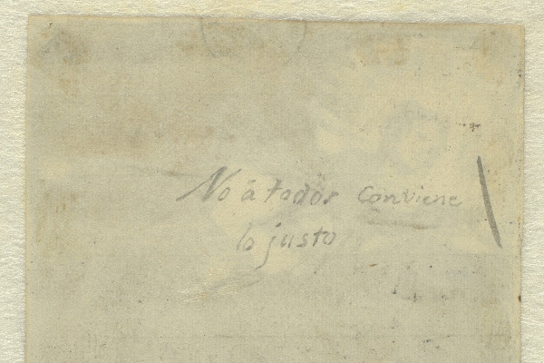 Fotografía de la inscripción de Goya.