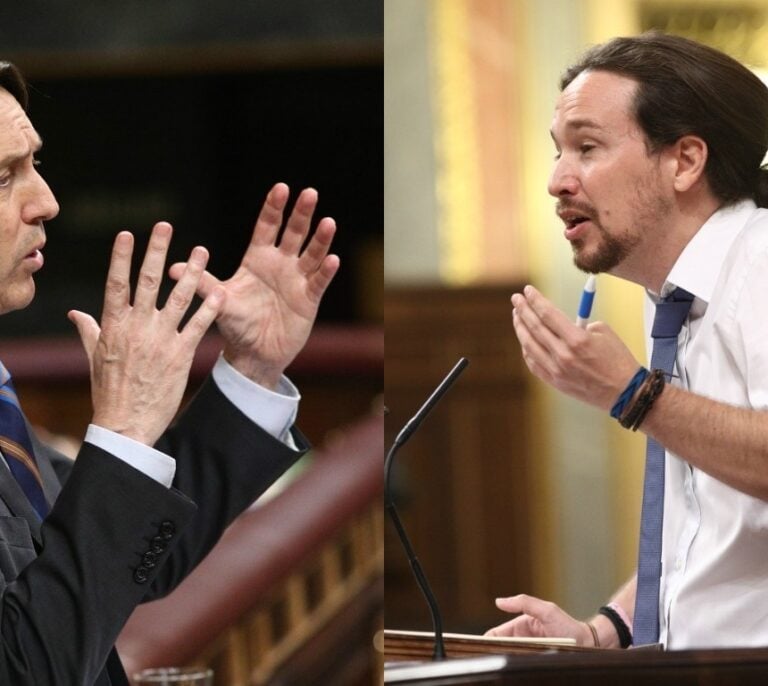 Hernando (PP) logra soliviantar a Podemos en el broche final de la moción de censura