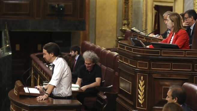 Pablo Iglesias, en el Congreso.