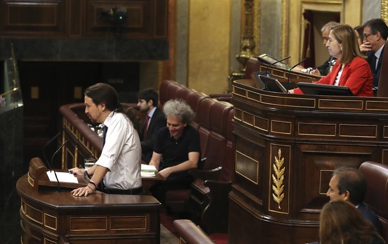 Pablo Iglesias, en el Congreso.