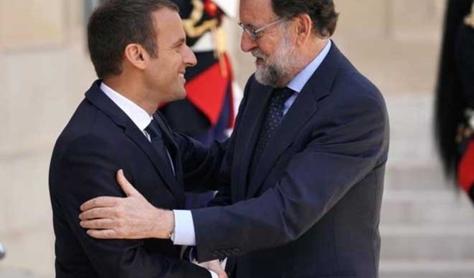 Macron y Rajoy el pasado viernes en París