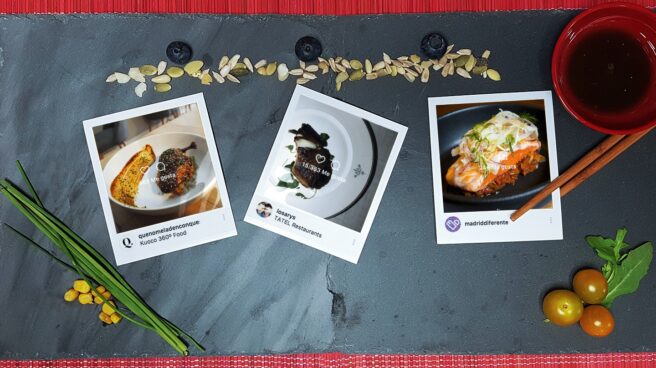 instagramers Polaroids con comida