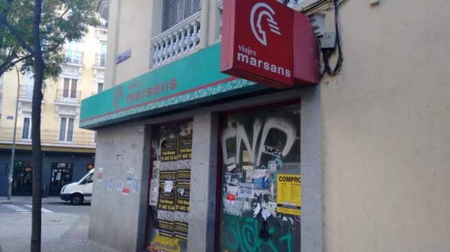 Una antigua oficina de la desaparecida Viajes Marsans en Madrid.