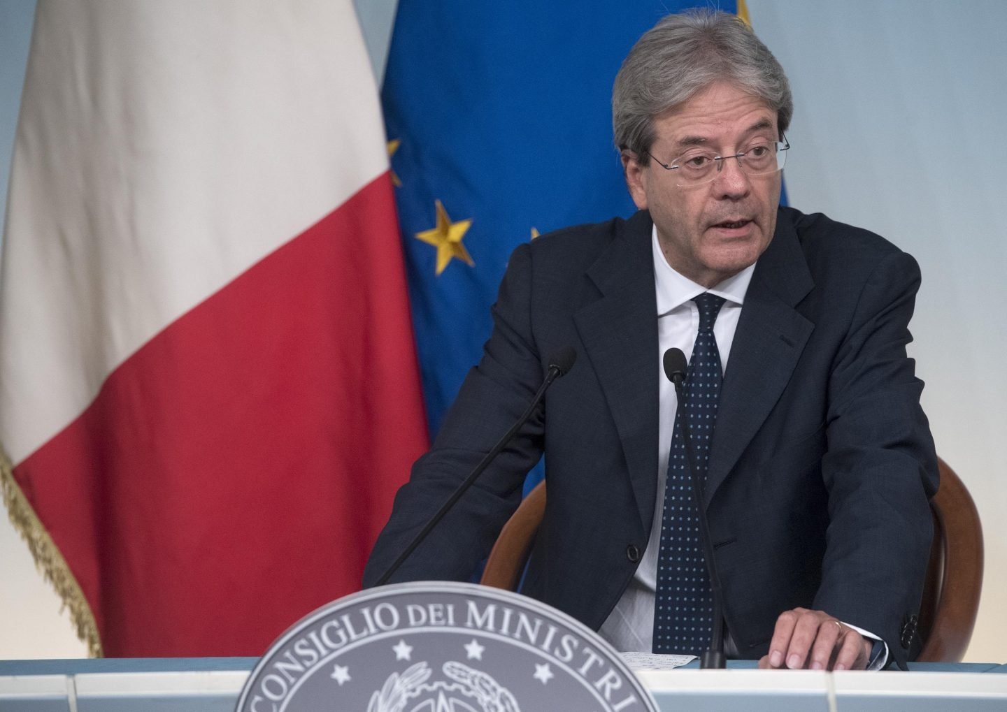 Primer ministro italiano, Paolo Gentiloni.