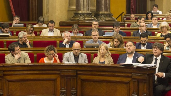 Pleno del Parlament Govern en el Pleno del Parlament