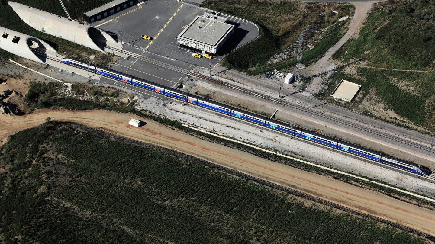 Túnel del Pertús, que conecta via AVE Figueras y Perpiñán y rescatado en diciembre pasado por España y Francia.
