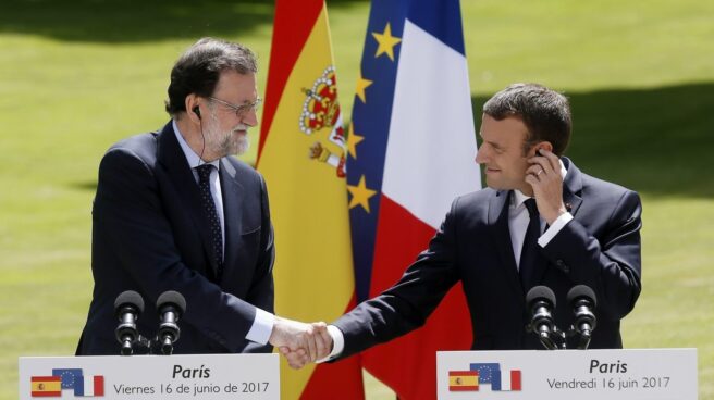 Mariano Rajoy y Emmanuel Macron.