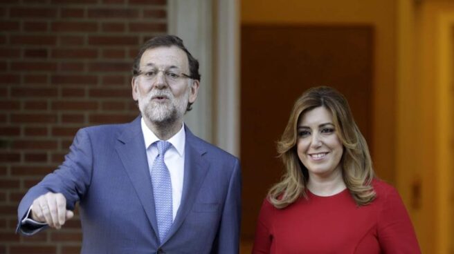 Mariano Rajoy y Susana Díaz en una reunión en Moncloa