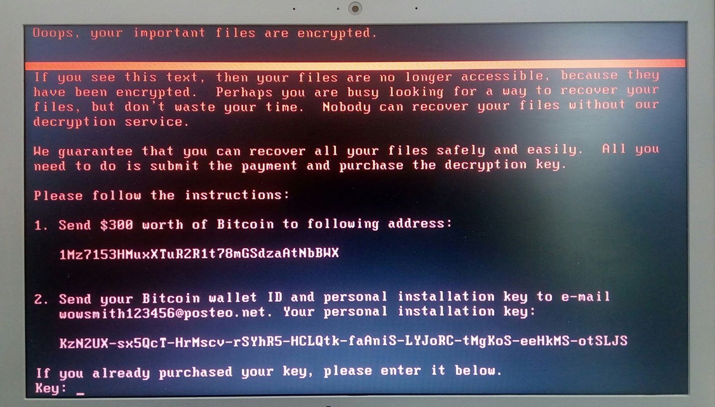 Ataque 'ransomware'