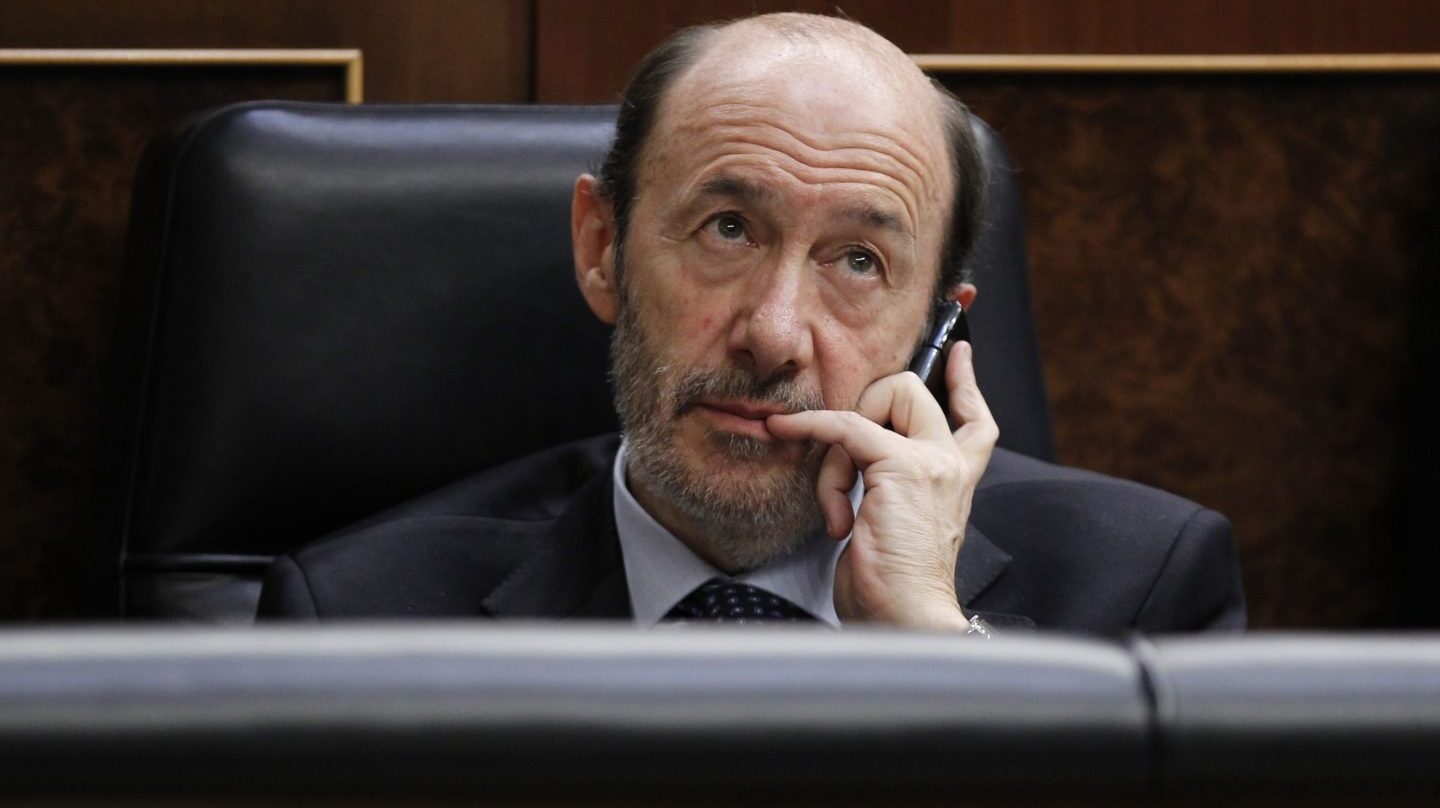 El ex secretario general socialista, Alfredo Pérez Rubalcaba, en el Congreso.