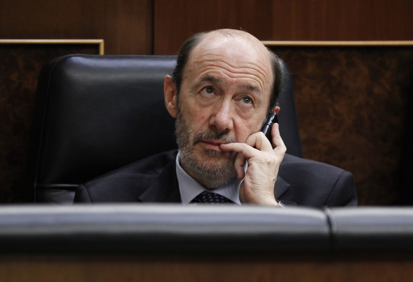 El ex secretario general socialista, Alfredo Pérez Rubalcaba, en el Congreso.