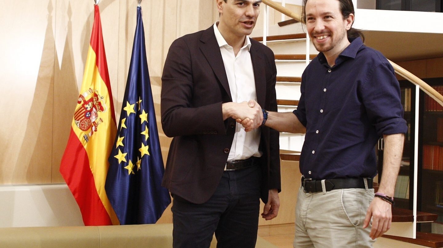 Pedro Sánchez y Pablo Iglesias.