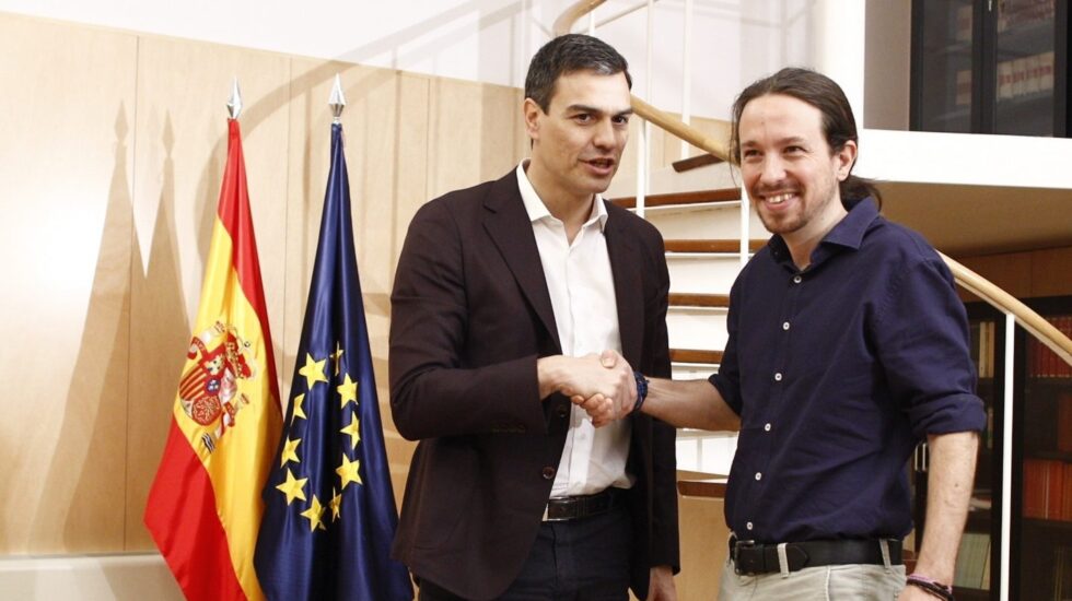 Pedro Sánchez y Pablo Iglesias.