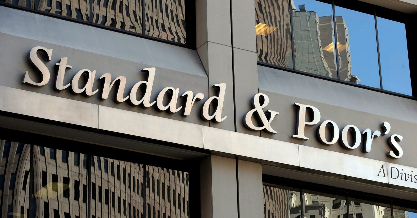 Fachada de la sede de la agencia Standard & Poors (S&P), en Nueva York.