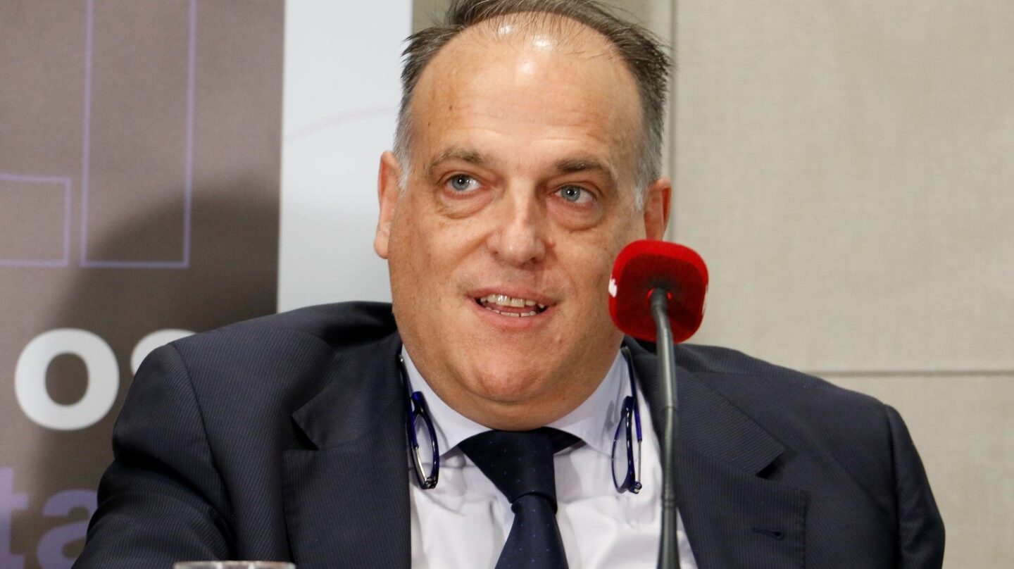 El presidente de la Liga de Fútbol Profesional, Javier Tebas, investigado por supuesto fraude fiscal.