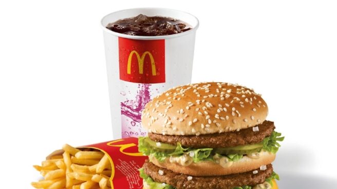 Imagen promocional de un McMenú de McDonald's.