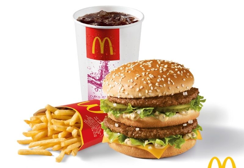 Imagen promocional de un McMenú de McDonald's.