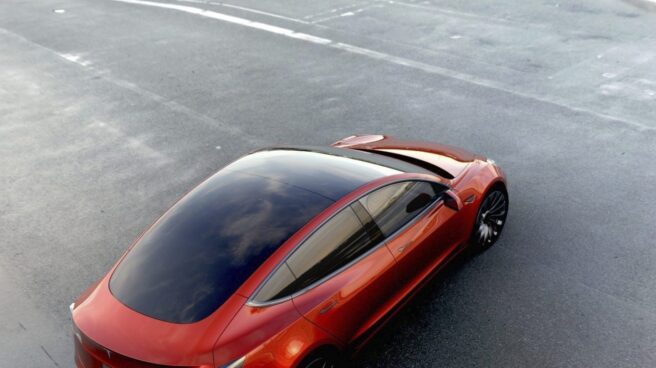 Así es el Model 3 de Tesla.