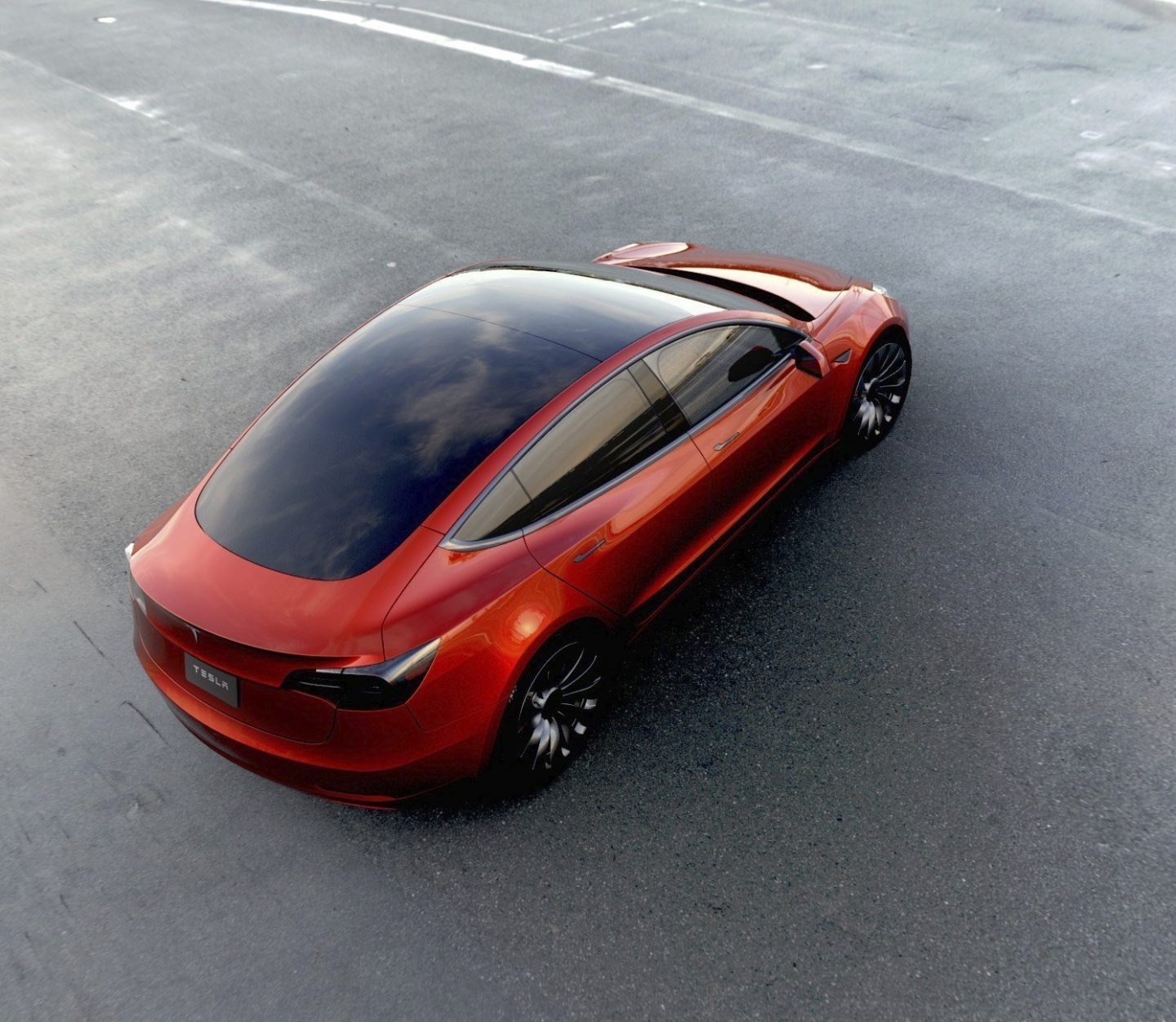 Así es el Model 3 de Tesla.