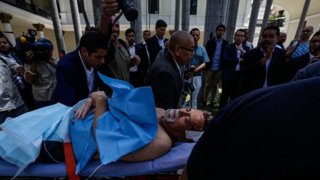Diputado herido en la Asamblea de Venezuela.
