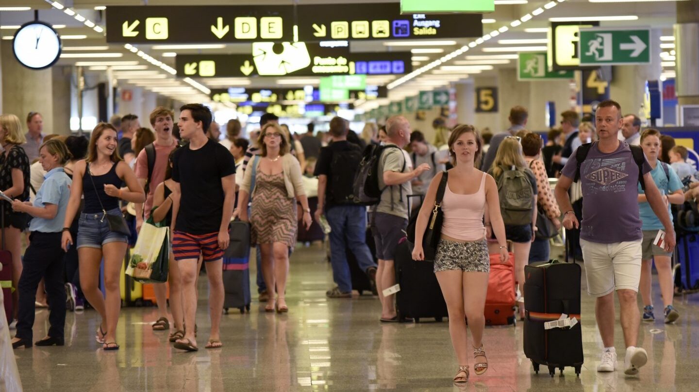 El aeropuerto de Palma de Mallorca.