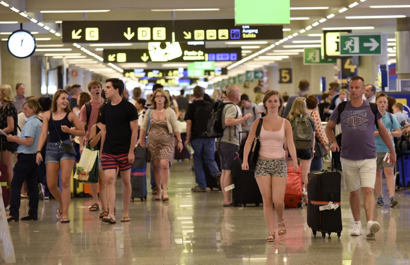 El aeropuerto de Palma de Mallorca.