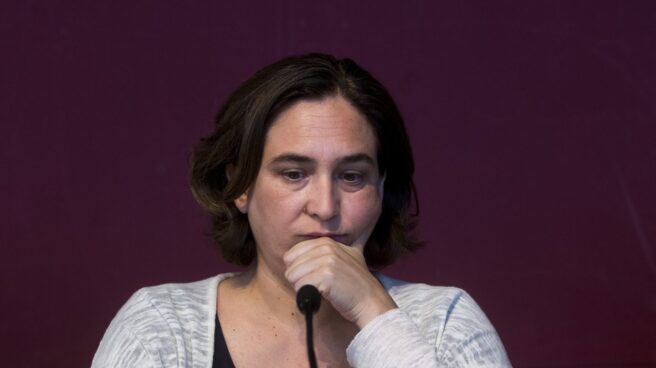 La alcaldesa de Barcelona, Ada Colau, durante una comparecencia ante los medios. La alcaldesa de Barcelona, Ada Colau, durante una comparecencia ante los medios.