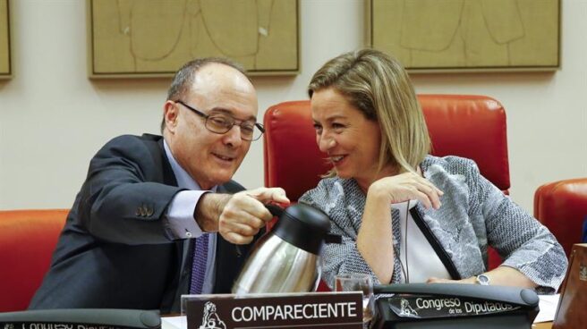 Linde El gobernador del Banco de España, Luis María Linde, durante su comparecencia en el Congreso.