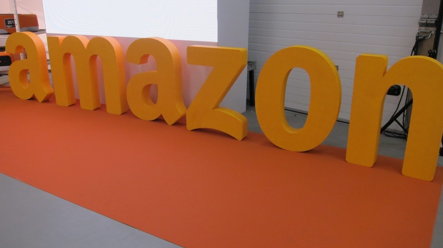 Logotipo de la compañía Amazon.