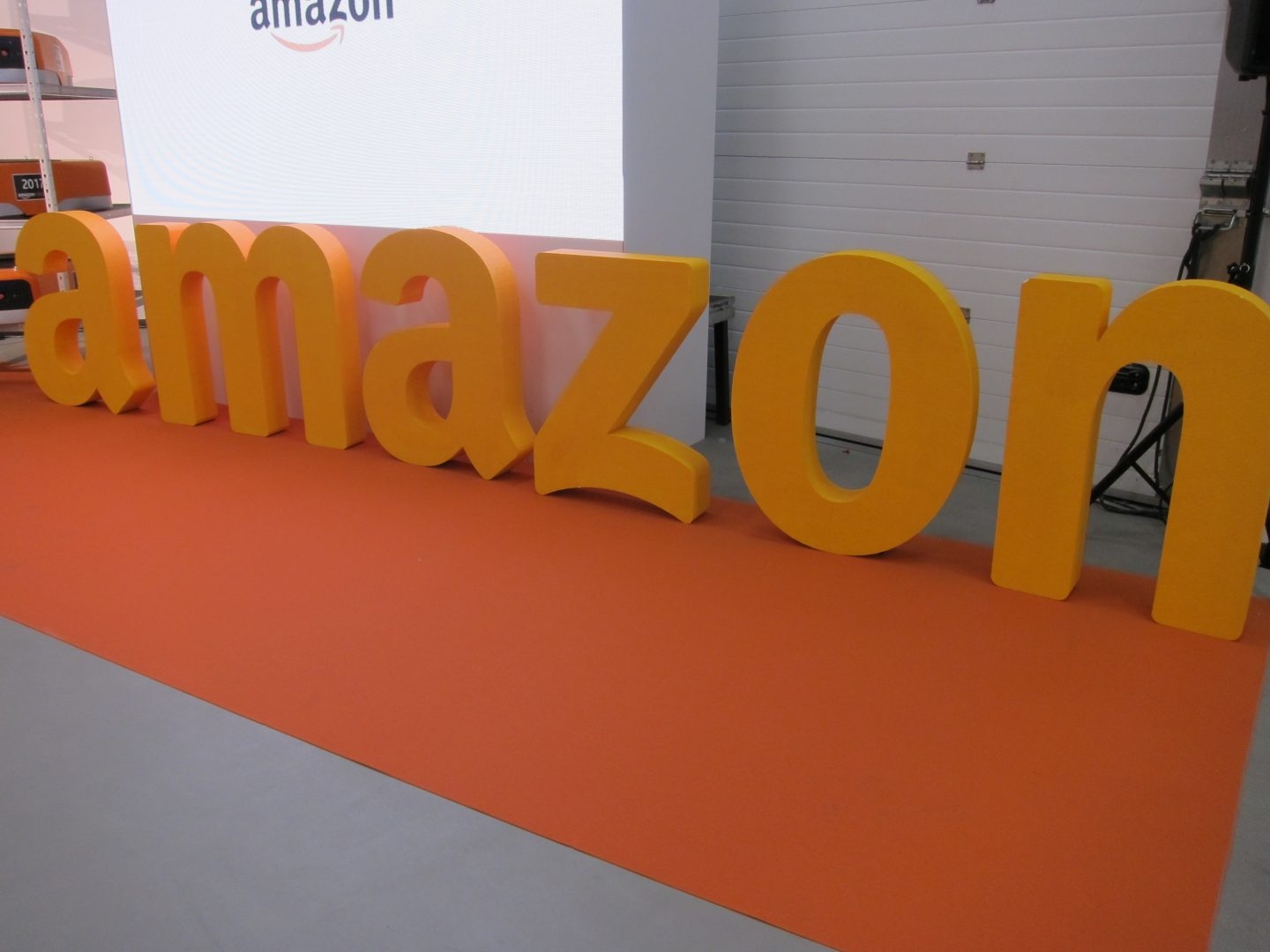 Logotipo de la compañía Amazon.