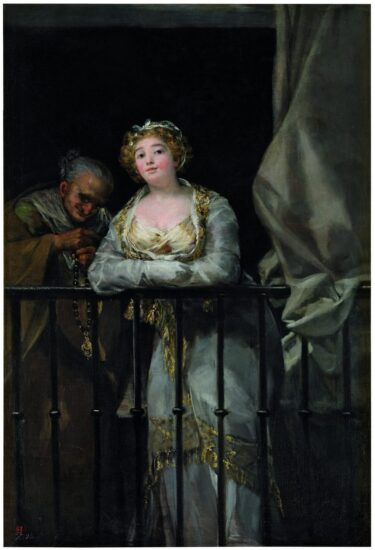 Francisco de Goya y Lucientes (1746-1828) Maja y celestina al balcón